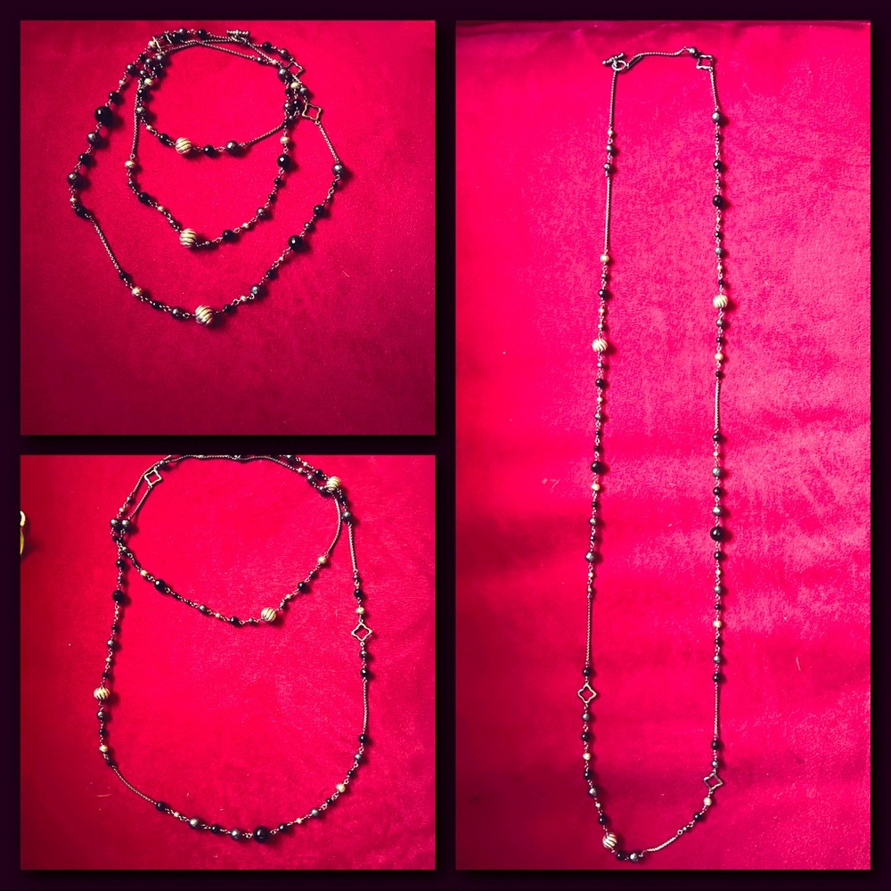 David Yurman- Black and Silver Necklace